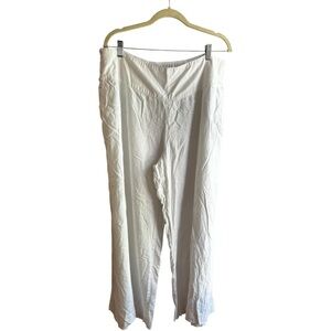 Cato white linen blend pants Sz 22/24W